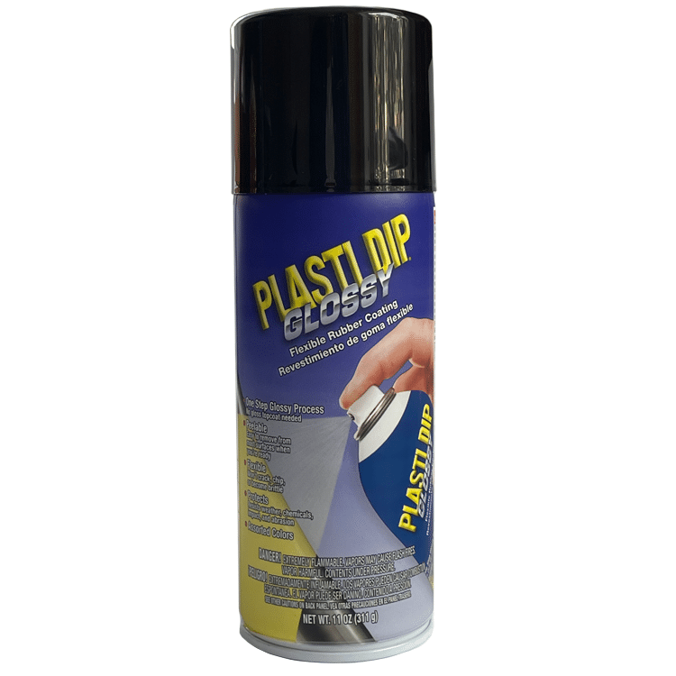 Plasti Dip spray Glossy Black används för att ge olika detaljer kulör